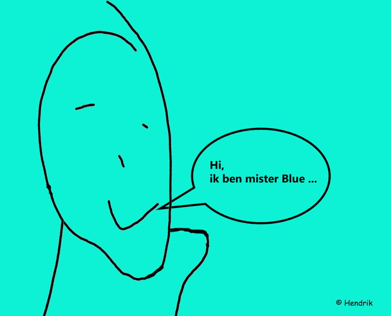 Digital art: Mister Blue